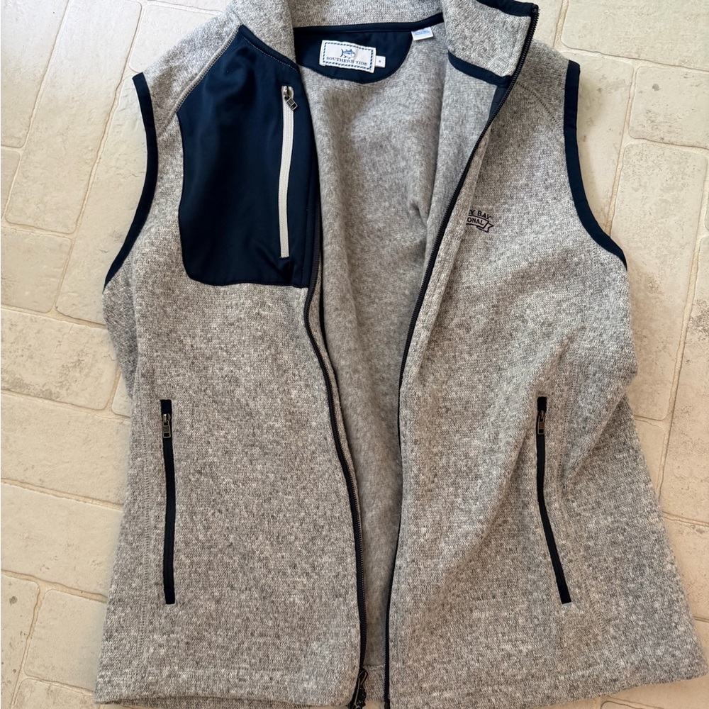 Southern tides grey golf vest